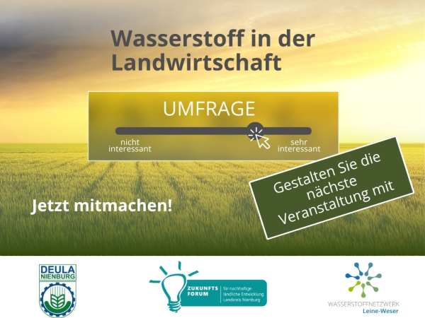 Wasserstoff in der Landwirtschaft: UMFRAGE