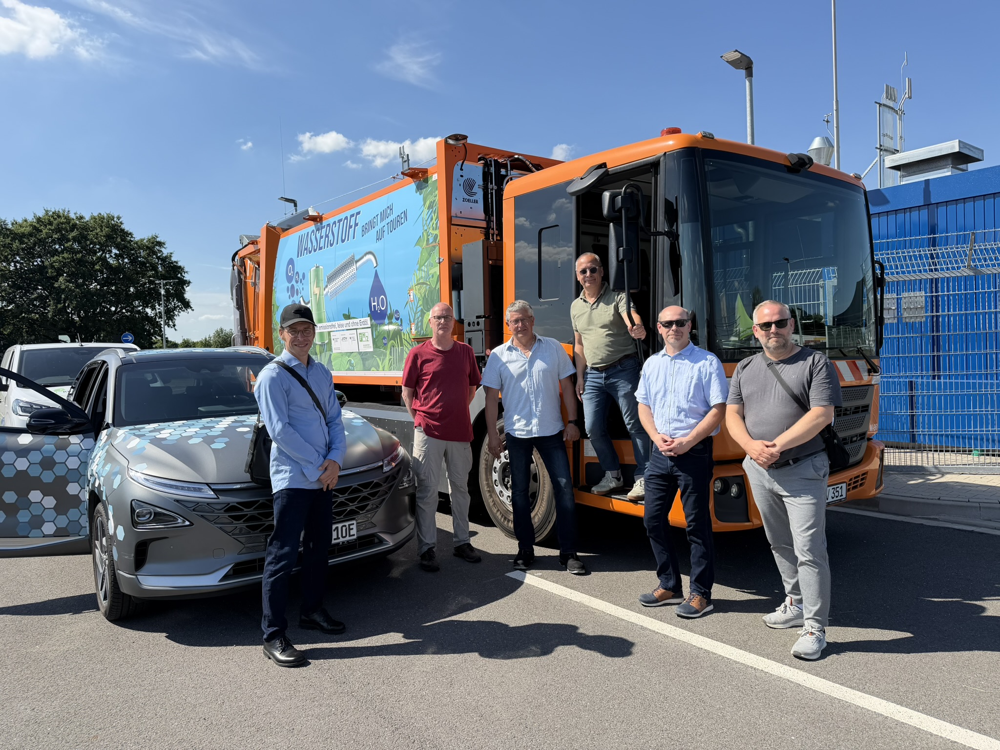 Woche des Wasserstoffs an der Wasserstofftankstelle Nienburg/Weser